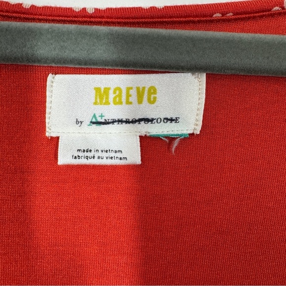 Maeve Anthropologie Tangerine Brianne Floral Print Scoop Neck Midi Dress Size 3X - Picture 5 of 12